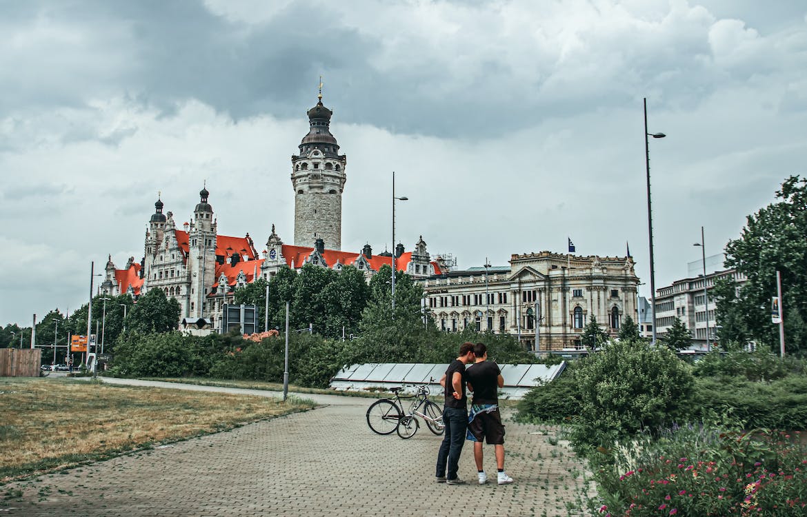 Blick auf Leipzig