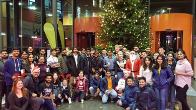 Gruppenfoto ICC im Forum der SRH Hochschule Heidelberg