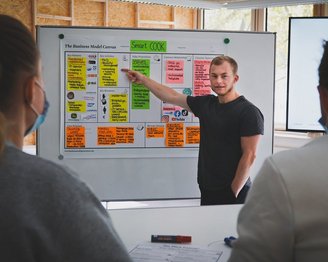 Students learn how entrepreneurship works at the Founder Institute.