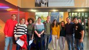 Gruppenfoto Studierende im Forum der SRH Hochschule Heidelberg