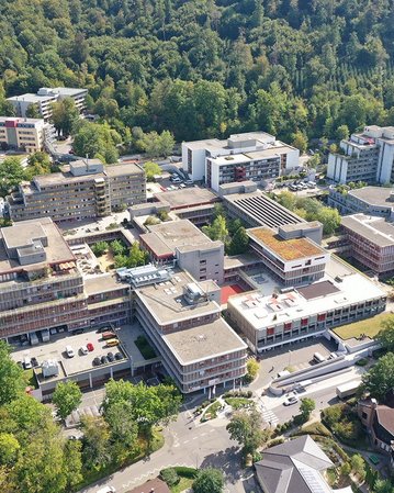 Luftaufnahme mit Blick auf das BBWN