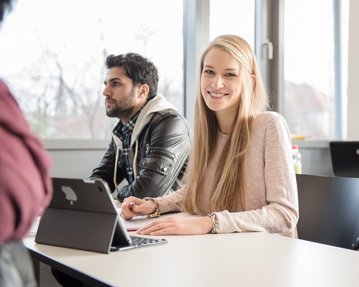 Master data science students in class