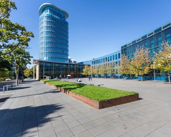 Aufnahme vom Plaza der SRH Hochschule Heidelberg